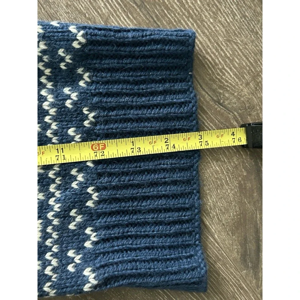 Denim & Supply Ralph Lauren Scarf Fair Isle Wool Alpaca Blend 75”